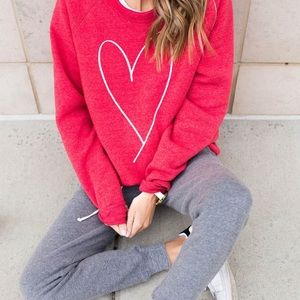 Red heart sweater! ♥️